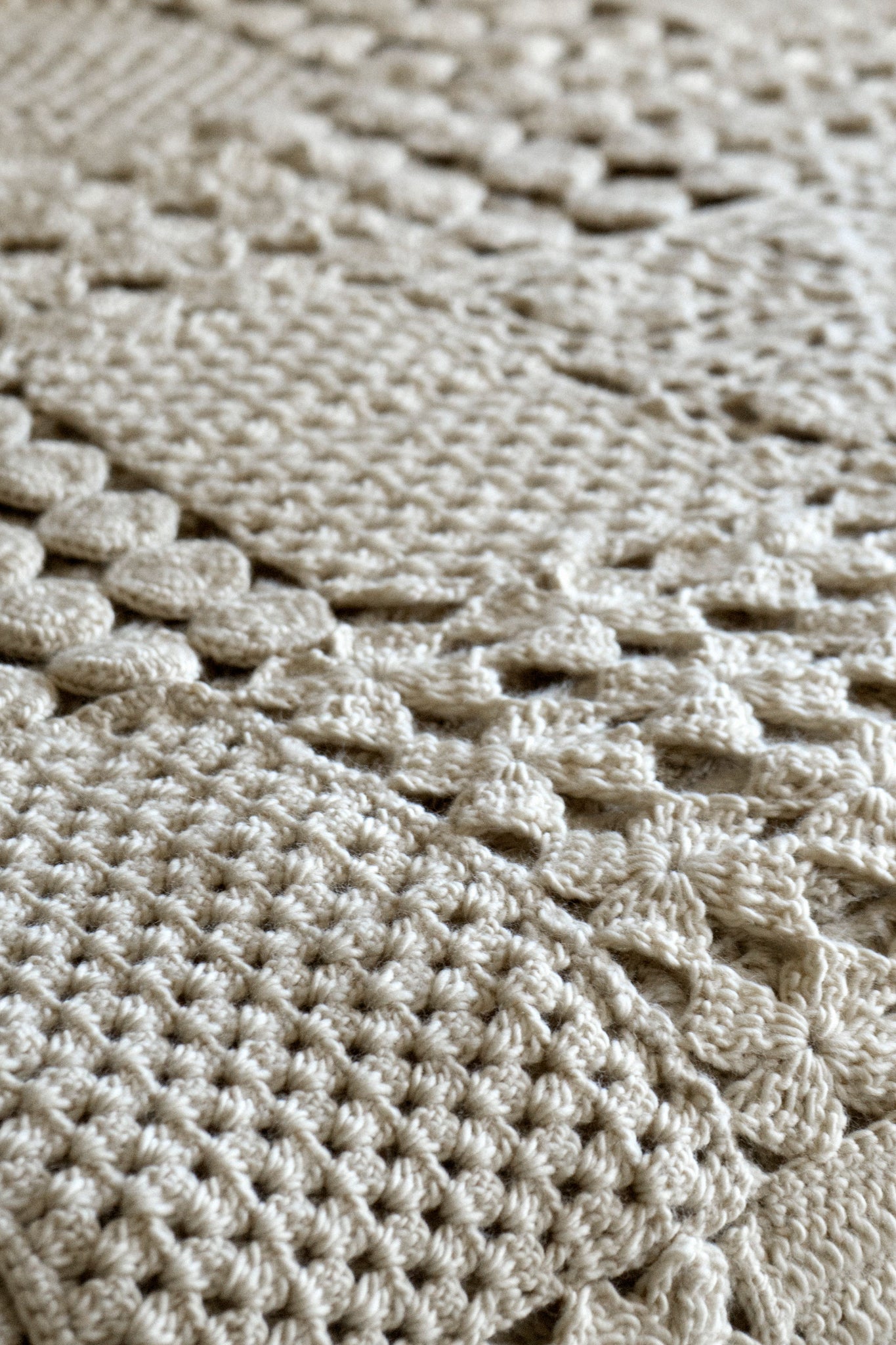 Hand-Knit Crochet Blanket