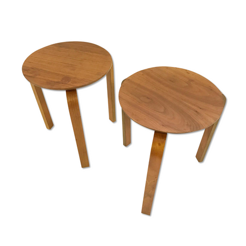 Vintage Danish Stacking Side Tables - Pair - FORSYTH