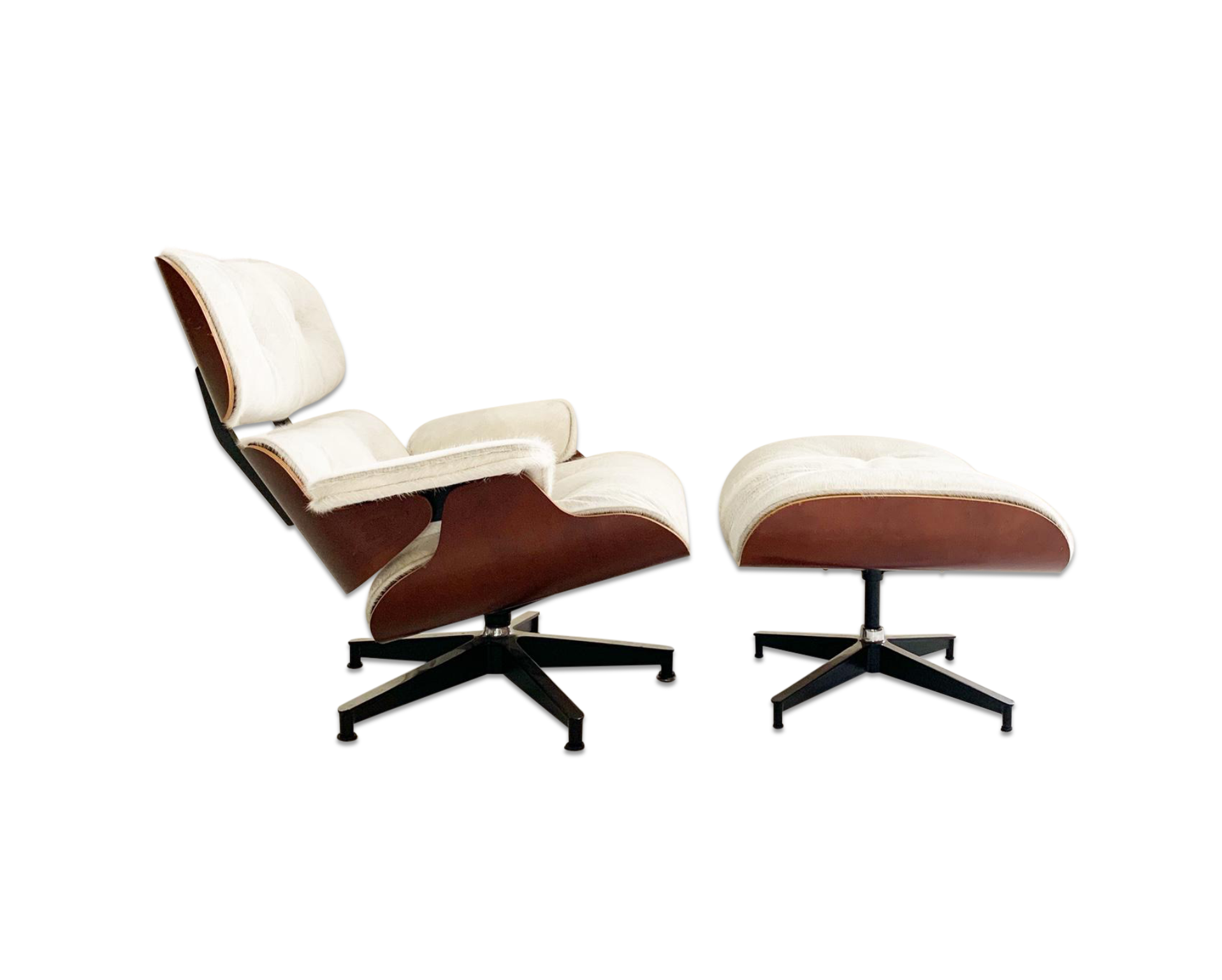 670 Lounge Chair and 671 Ottoman in Brazilian Cowhide - FORSYTH