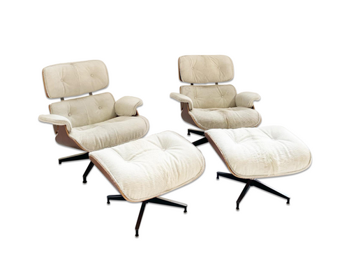 670 Lounge Chairs and 671 Ottomans in Brazilian Cowhide - FORSYTH