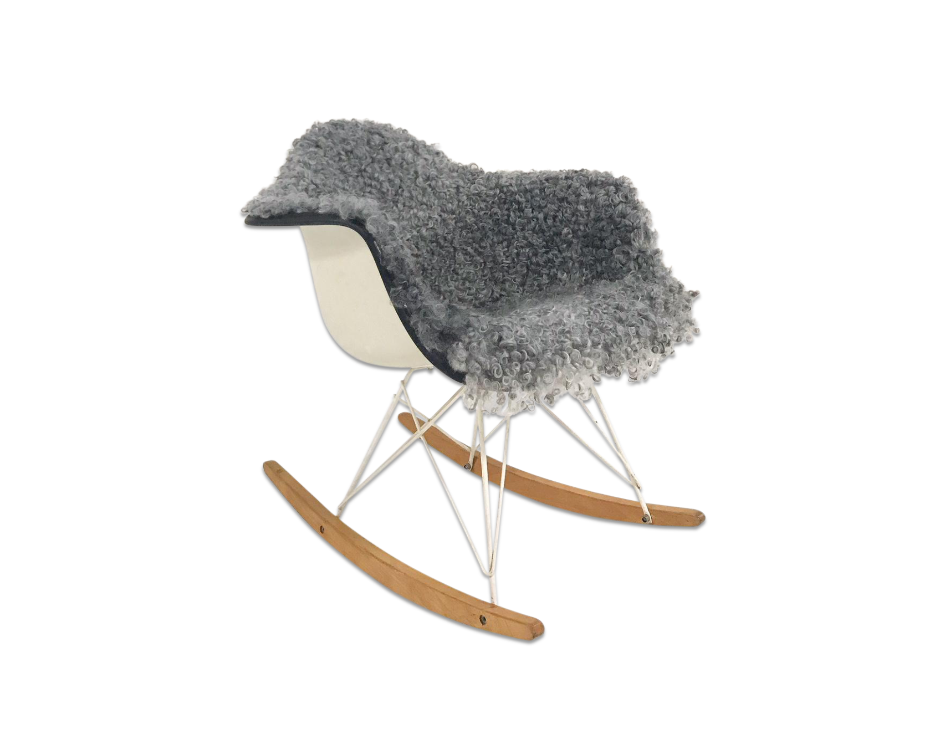 RAR Rocking Chair in Gotland Sheepskin - FORSYTH