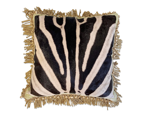 One of a Kind Zebra Pillow,  20" - FORSYTH