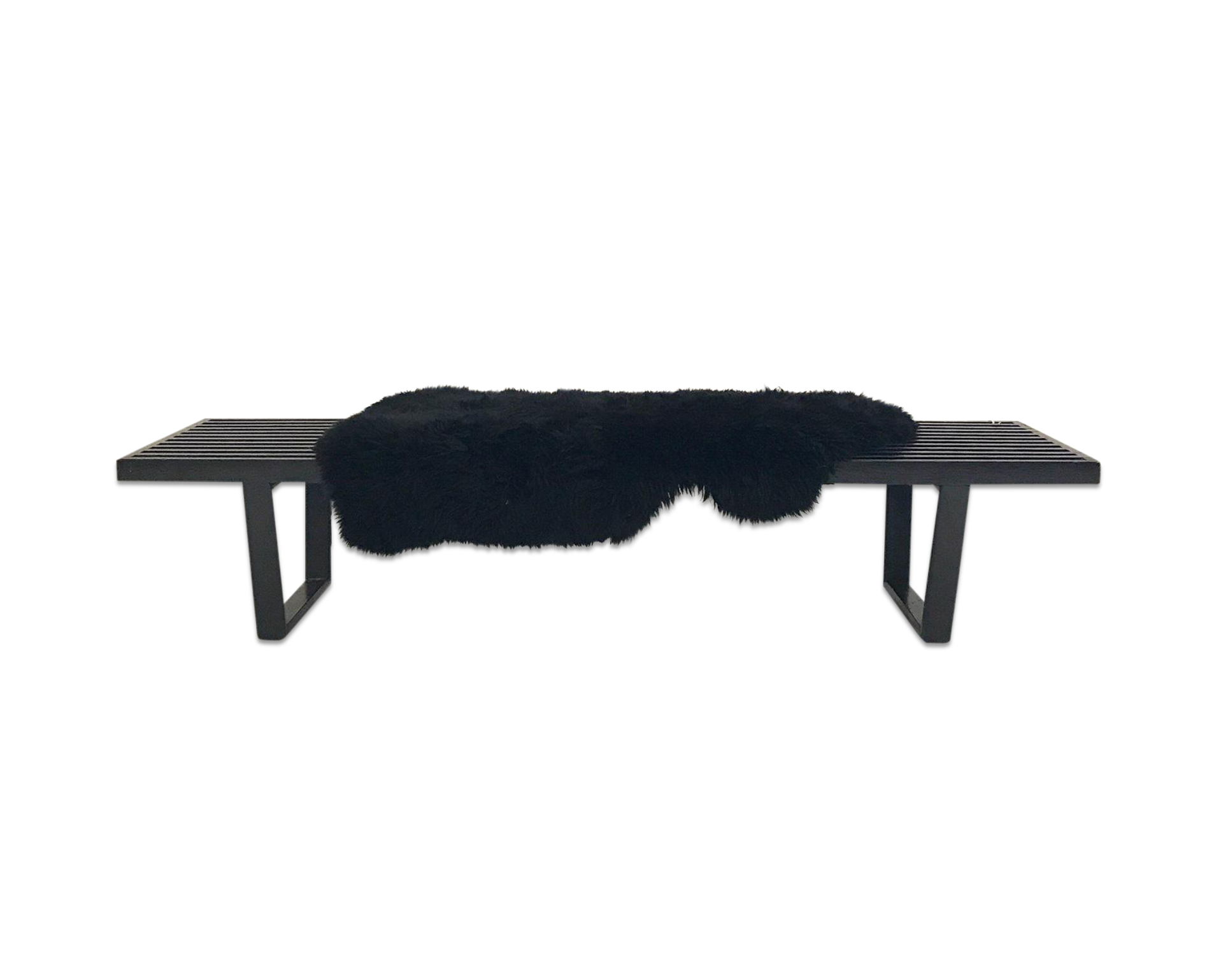 Model 4692 Platform Bench with Brazilian Sheepskin Throw - FORSYTH