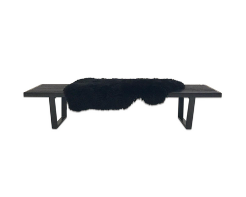 Model 4692 Platform Bench with Brazilian Sheepskin Throw - FORSYTH