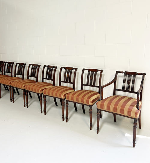c. 1810 Regency Dining Chairs, Set of 8