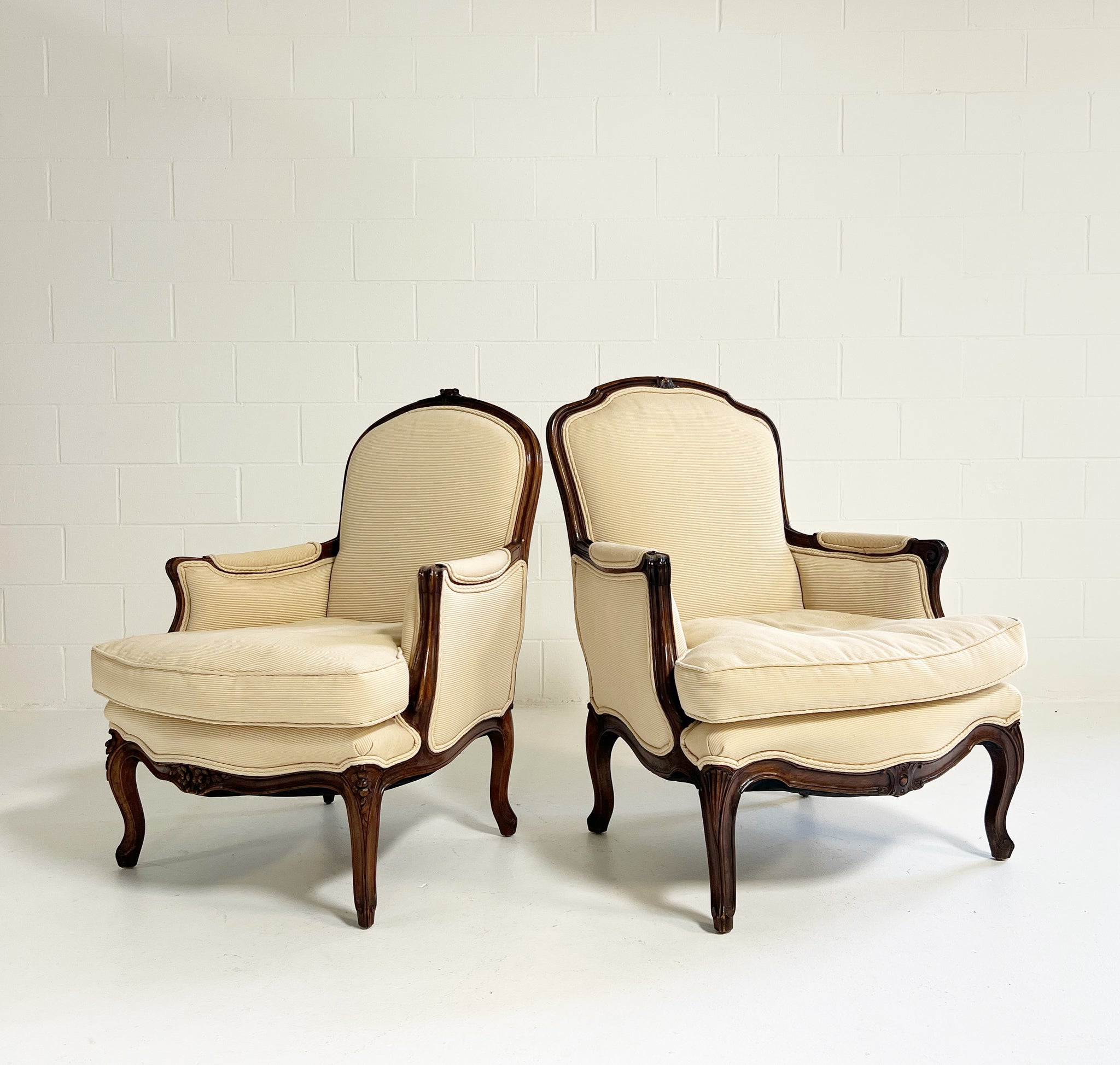 Louis XVI Style His and Hers Lounge Chairs, Pair – FORSYTH