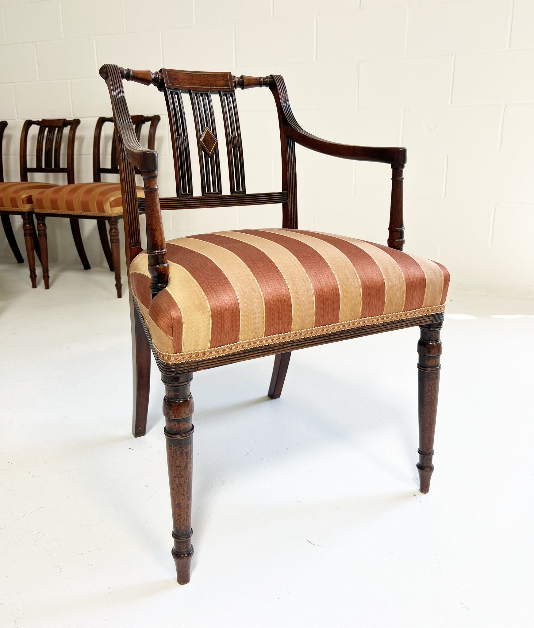 c. 1810 Regency Dining Chairs, Set of 8