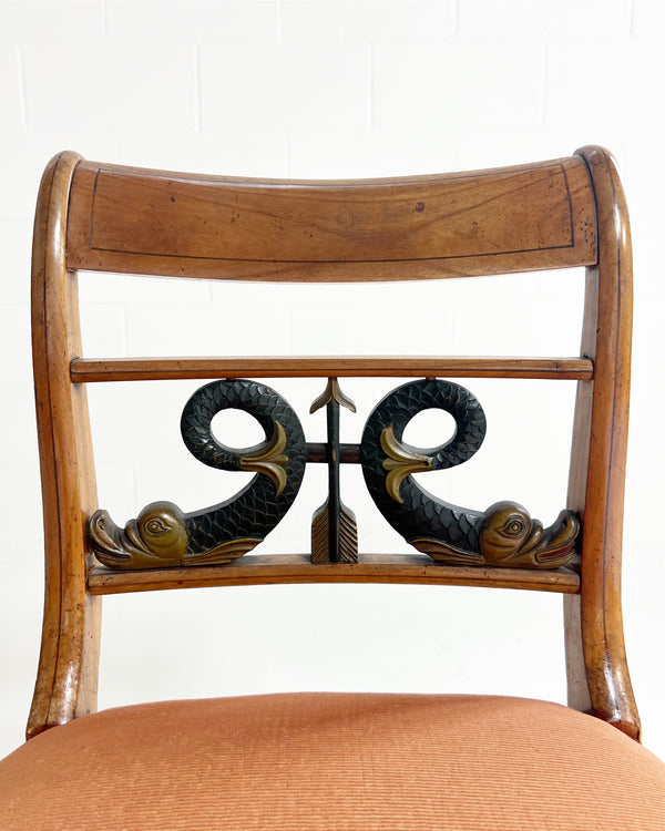 Biedermeier Style Dining Chairs, Set of 4