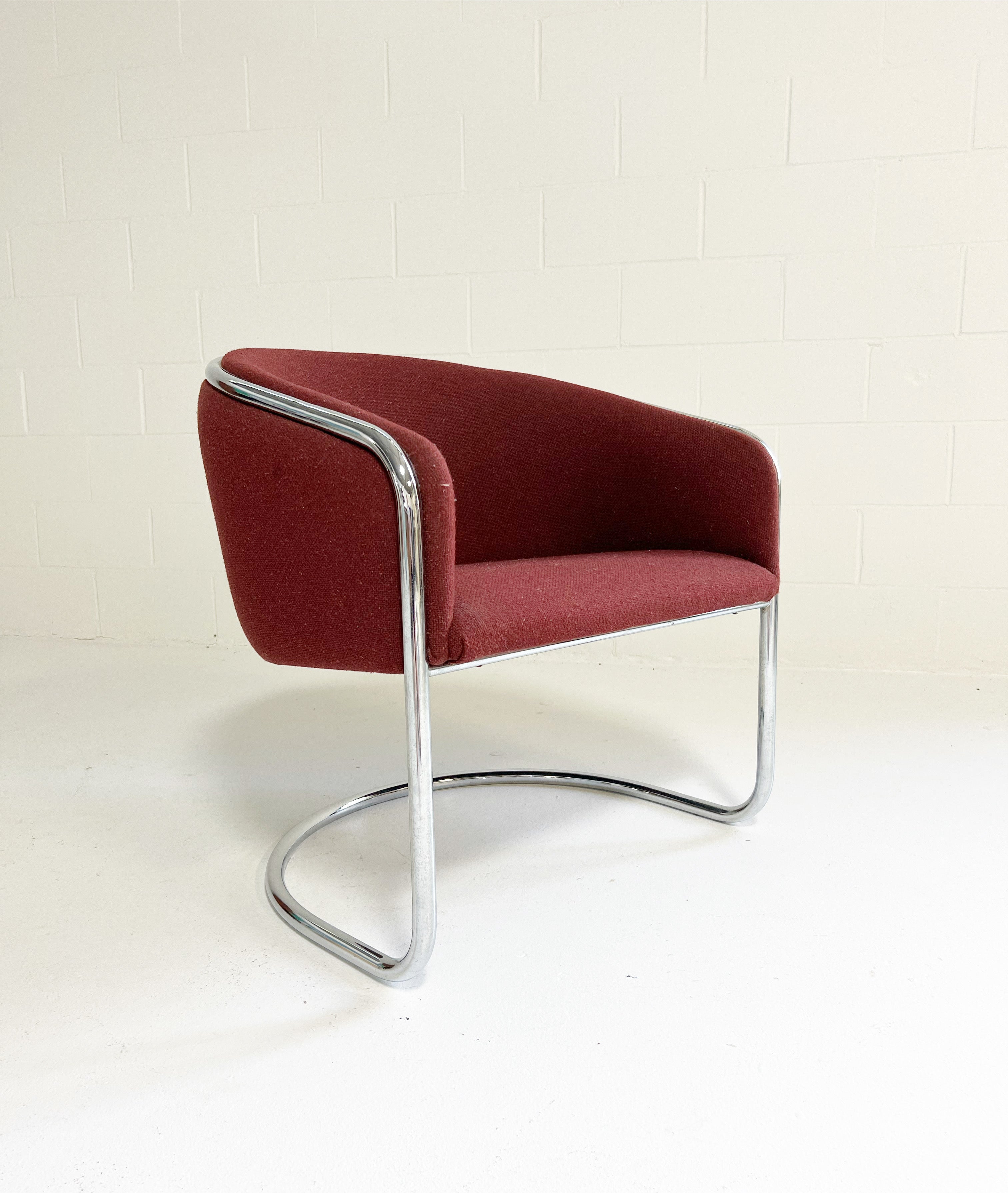 Chrome Frame Armchair, 2 Available