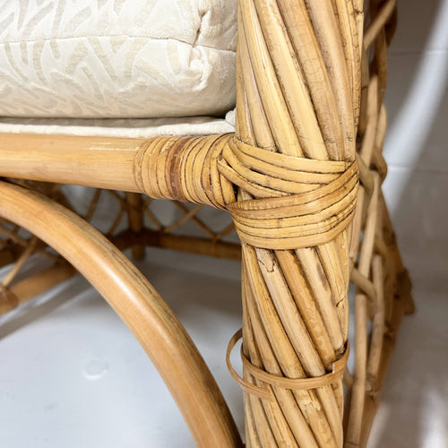 Wicker Dining Chairs, Set of 6