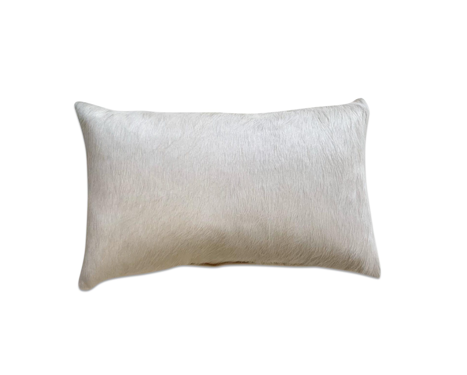 Ivory Cowhide Pillow, 21x13" - FORSYTH