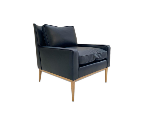 Model 302 Lounge Chair in Loro Piana Leather - FORSYTH