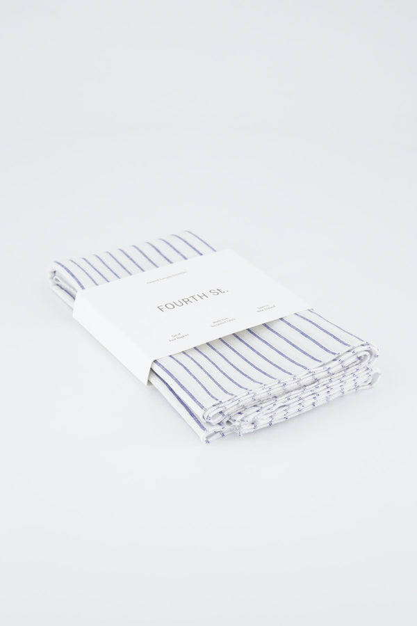 Striped Linen Napkins, Set of 4