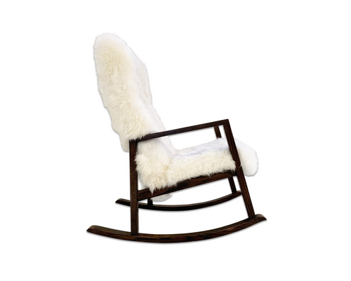Rocking Chair in Brazilian Sheepskin - FORSYTH