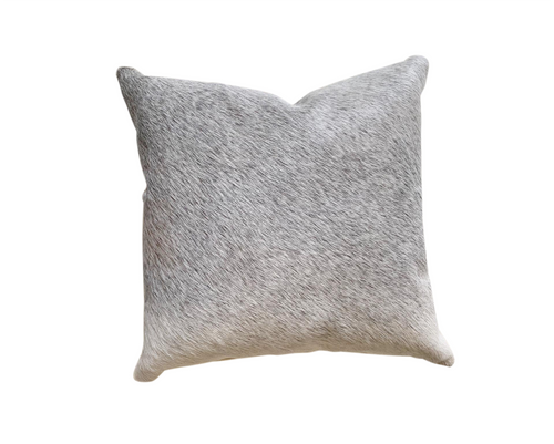 Salt and Pepper Cowhide Pillow, 18" - FORSYTH