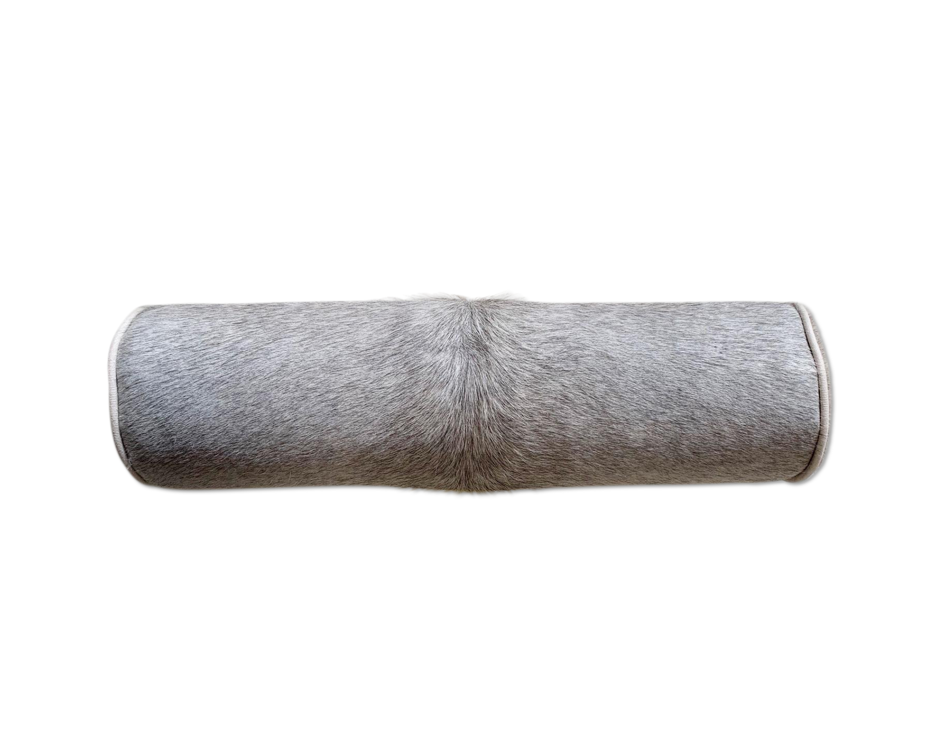 Salt and Pepper Cowhide Bolster Pillow, 20" - FORSYTH