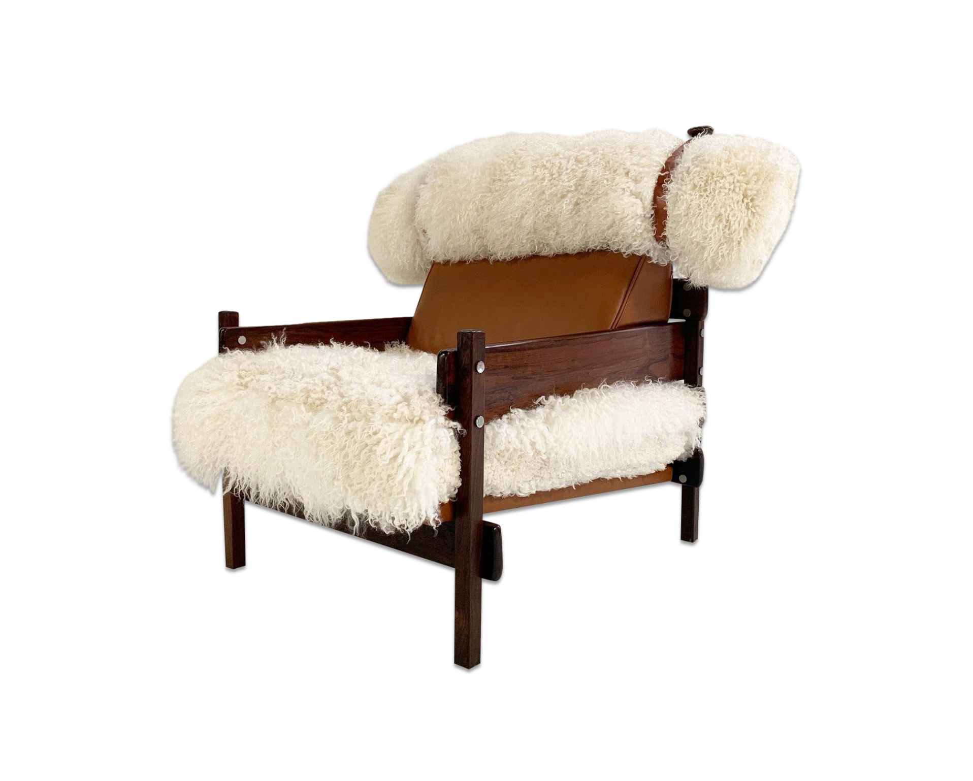 Jacaranda Tonico Chair in Gotland Sheepskin and Loro Piana Leather - FORSYTH