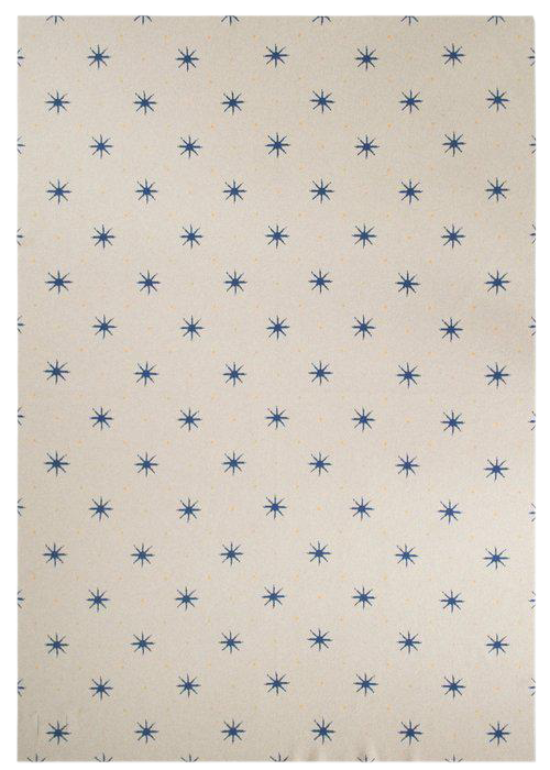 Stars Blue Cashmere Blanket
