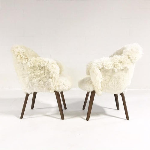 Executive Armchairs in Brazilian Sheepskin - FORSYTH