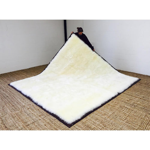 Luxurious Sheepskin Area Rug - 9 x 9.5 feet - FORSYTH