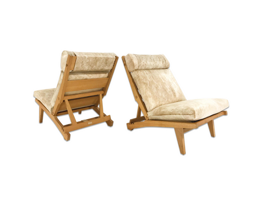 AP71 Lounge Chairs Restored in Brazilian Cowhide, pair - FORSYTH