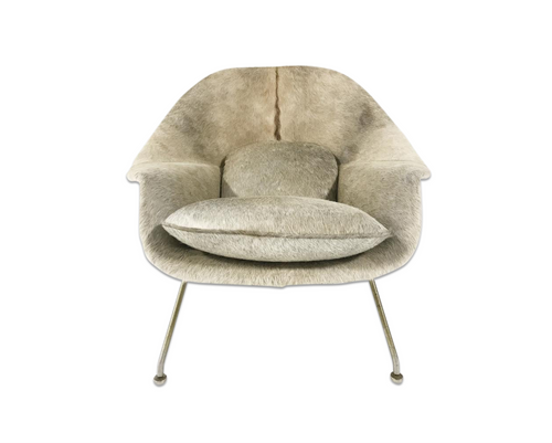 Womb Chair in Brazilian Cowhide - FORSYTH