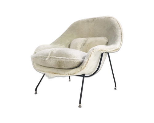 Womb Chair in Brazilian Cowhide - FORSYTH