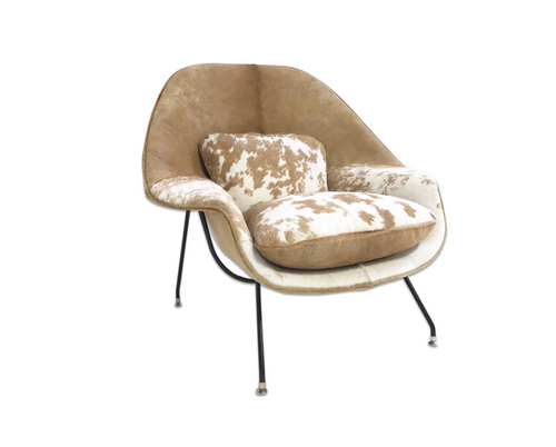 Womb Chair in Brazilian Cowhide - FORSYTH