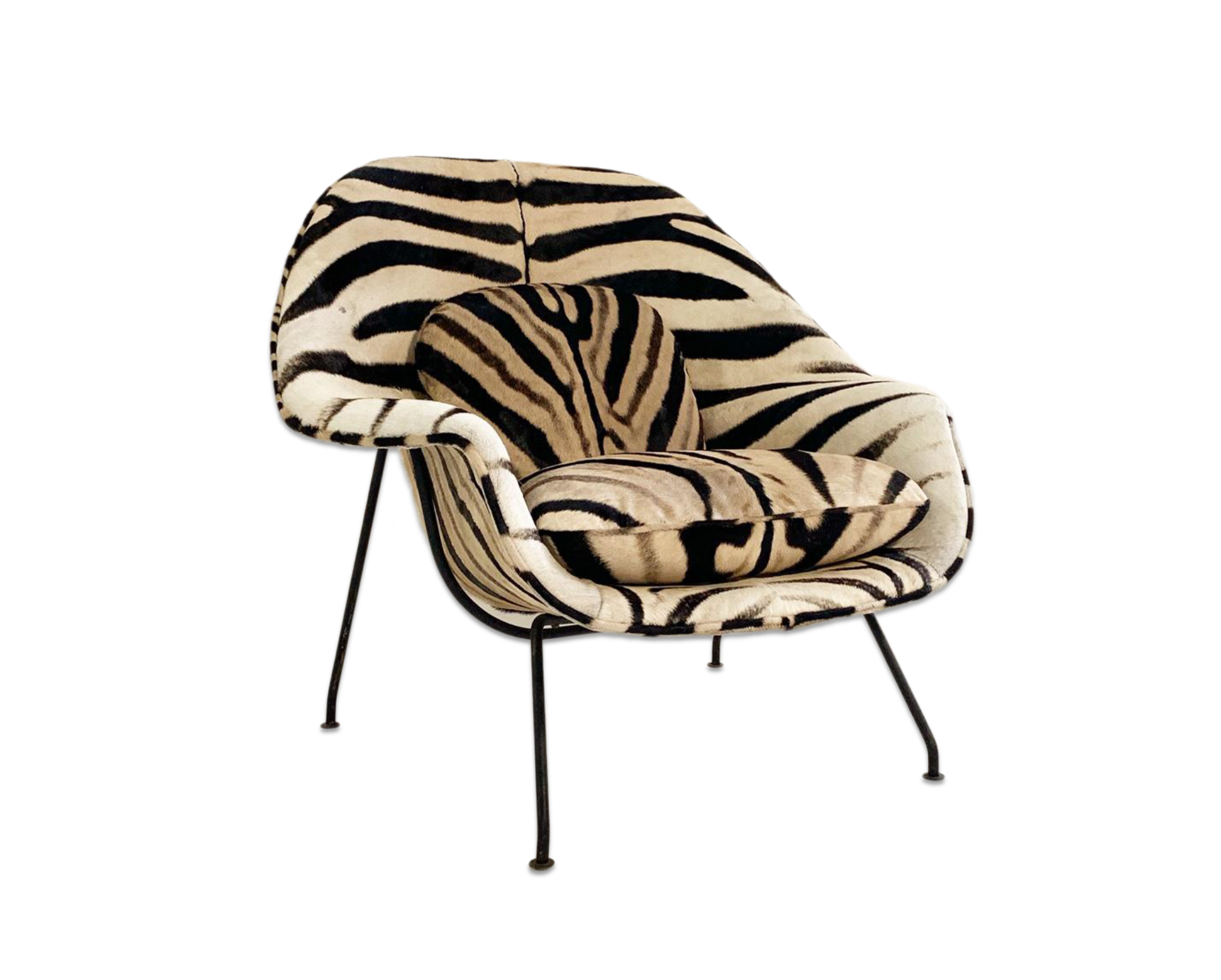 Womb Chair in Zebra Hide - FORSYTH